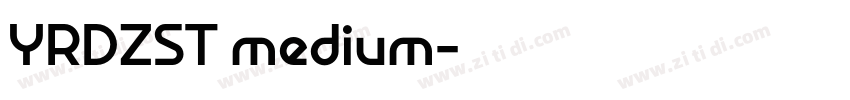 YRDZST medium字体转换